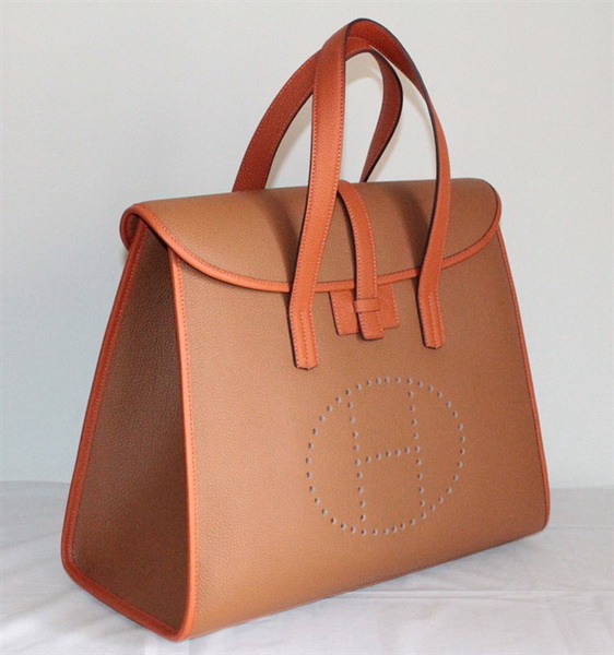 Best Hermes FeuDou Bag Light Coffee 509095